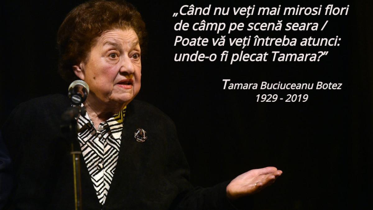 tamara buciuceanu botez a murit la 90 de ani marea actrita a teatrului romanesc se retrasese de ani