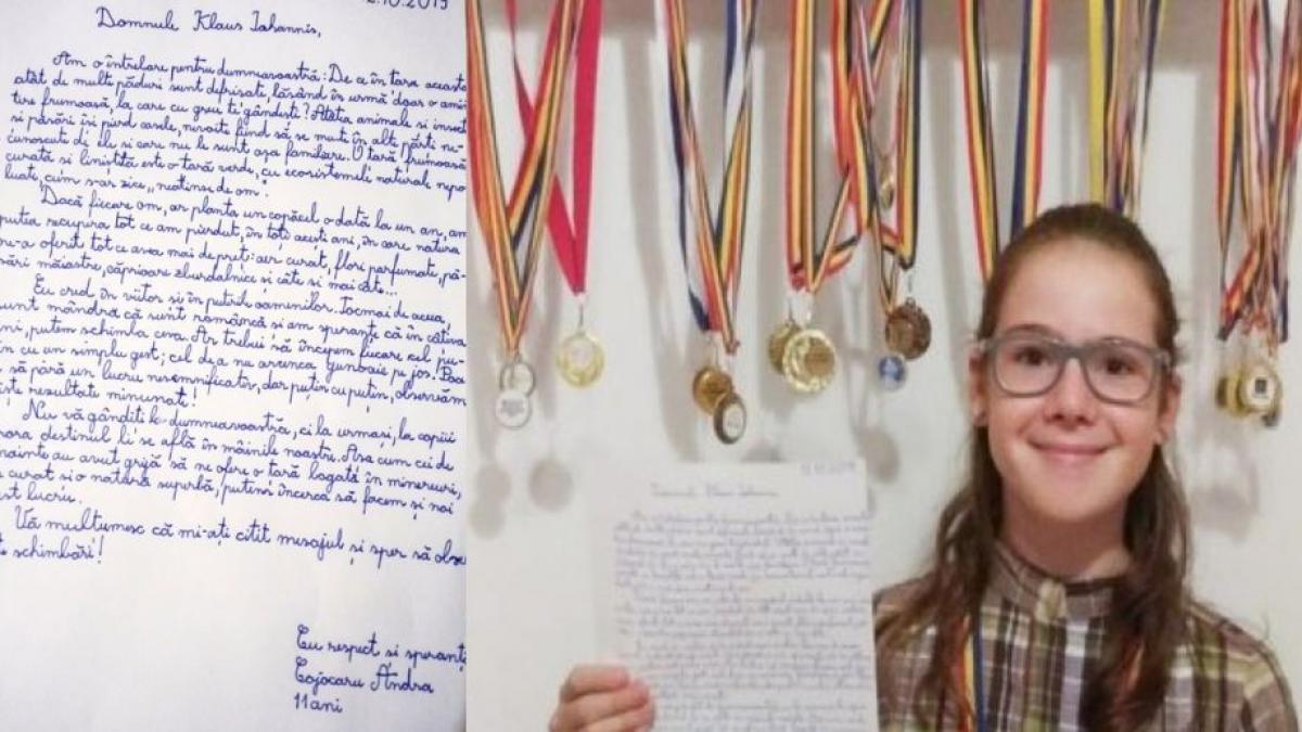 andra are 11 ani si i a scris o scrisoare presedintelui iohannis e uluitor ce i a cerut copila nu