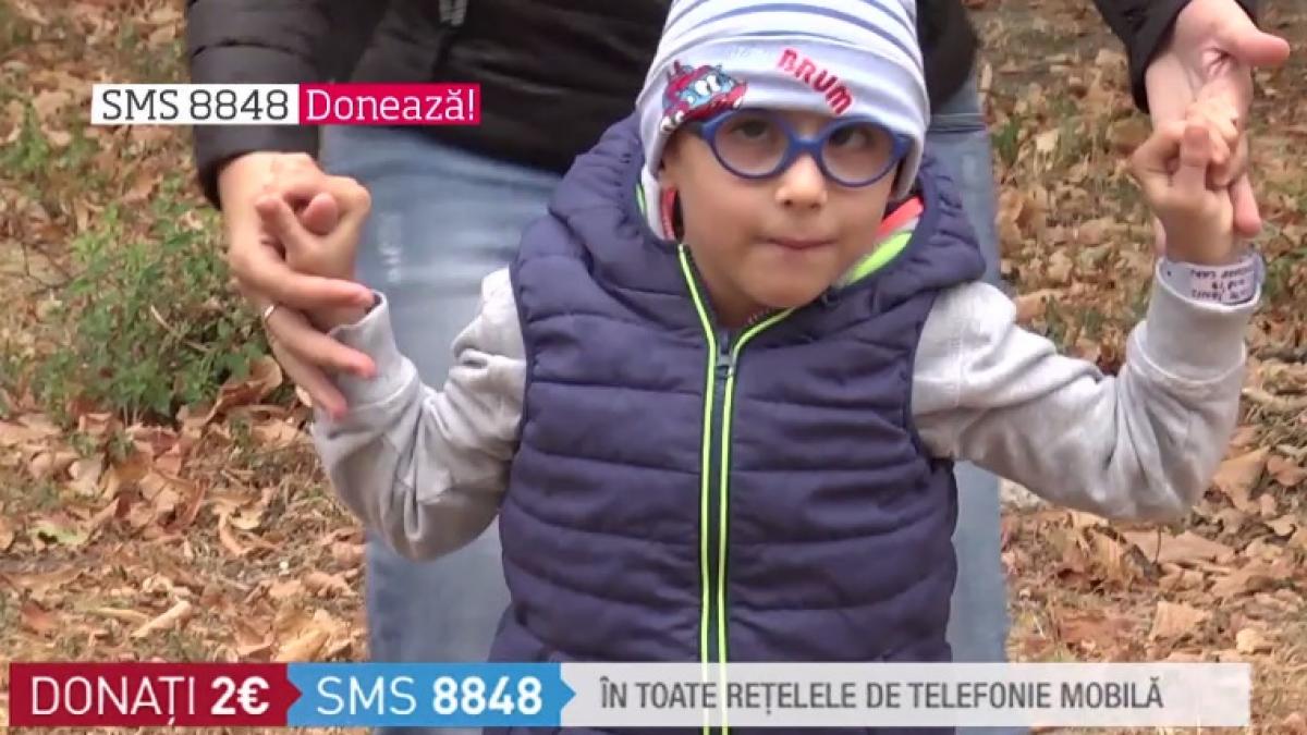 hai sa l ajutam pe george are doar cinci ani si ar vrea sa se joace ca fratele sau dar o boala