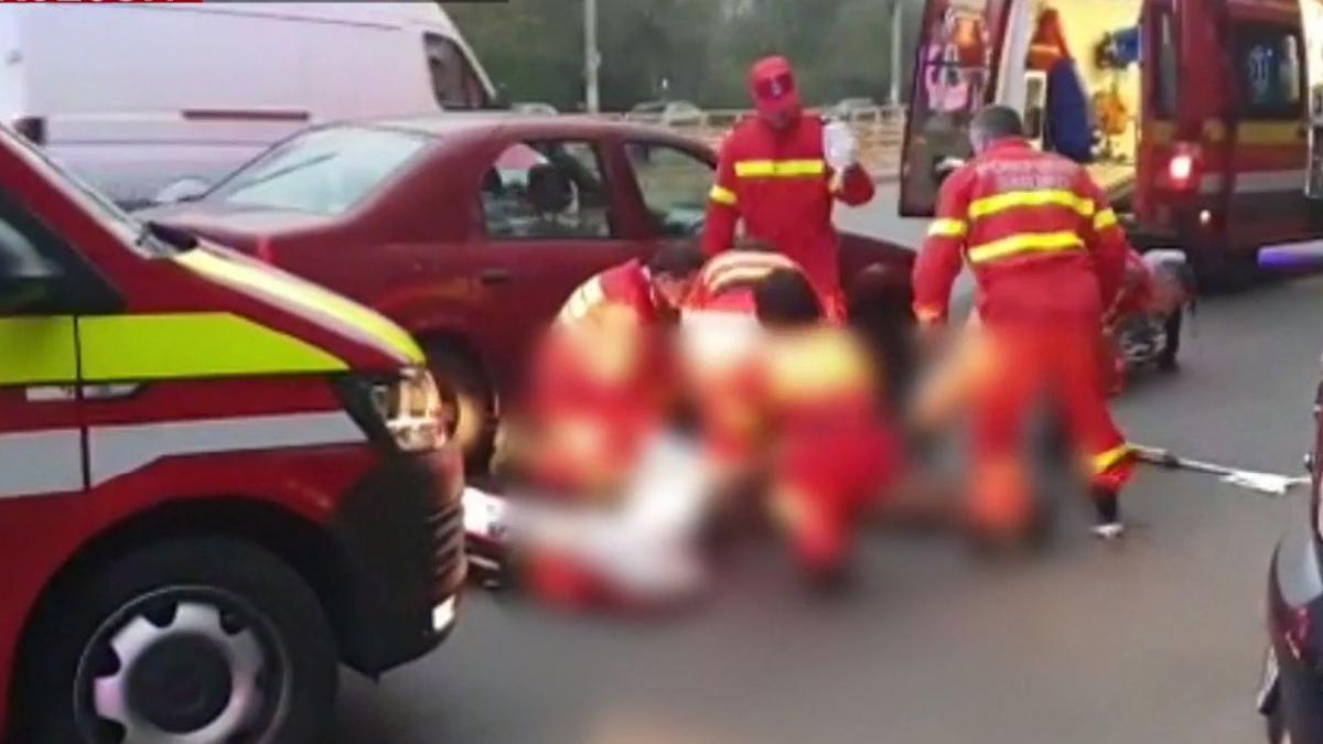 impact violent langa linia de tramvai in capitala o femeie a fost grav ranita