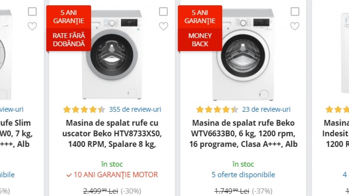 emag reduceri 3 masini de spalat si cu 5 ani garantie ideale intr o toamna urata