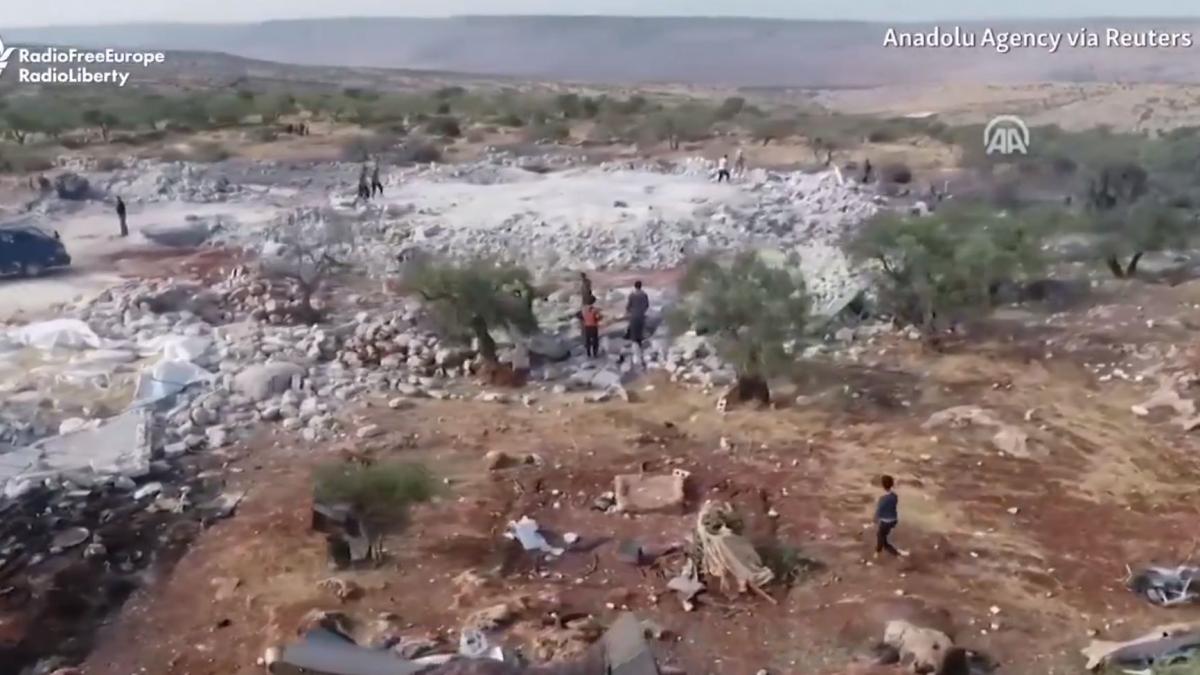 primele imagini cu locul in care a murit liderul gruparii statul islamic abu bakr al baghdadi