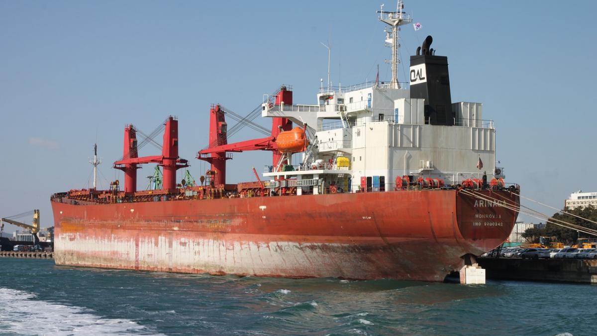 accident spectaculos pe dunare in portul tulcea o nava cargo scapata de sub control a lovit in plin