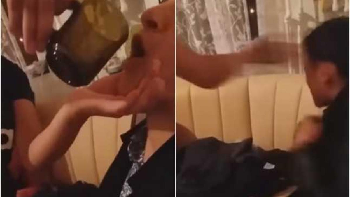 liviu era acasa cu trei fete si un baiat cand a fost lovit de o pofta bizara una dintre fete a scos