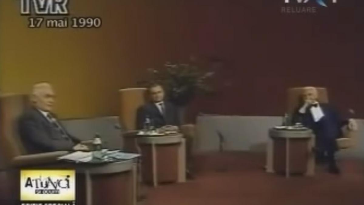 video cum arata in 1990 o confruntare intre candidatii la alegerile prezidentiale radu campeanu ion