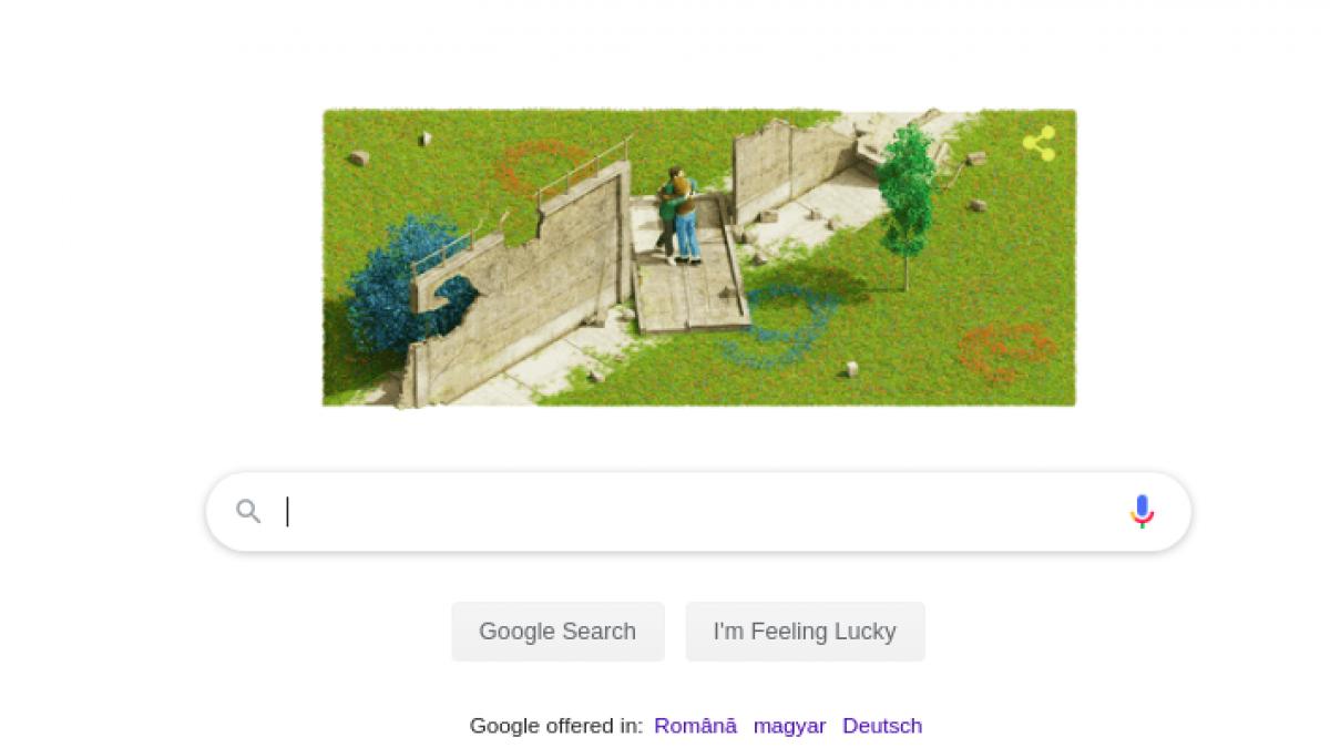 caderea zidului berlinului google celebreaza caderea zidului berlinului cu un google doodle special