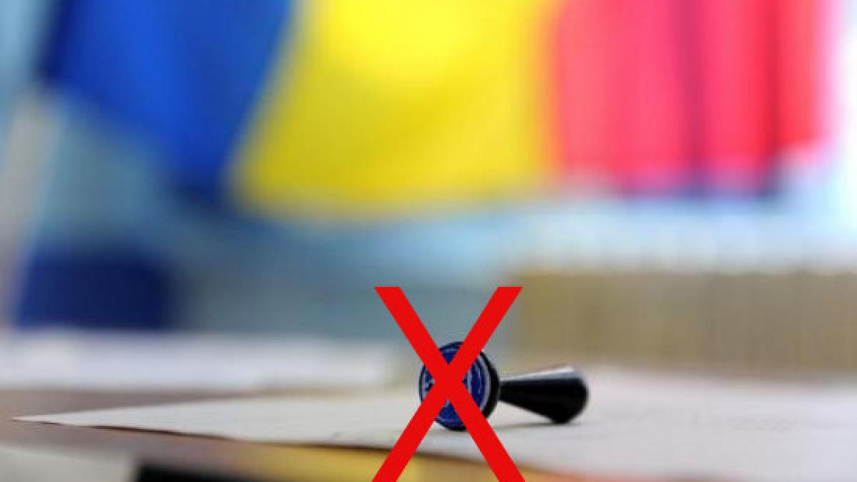 incident bizar intr o sectie de votare a fost distrusa stampila de vot