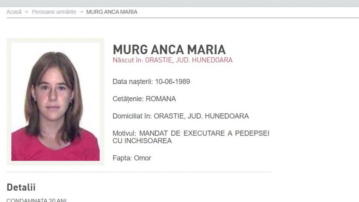 romanca urmarita pentru omor capturata in italia anca maria are de executat 20 de ani de inchisoare