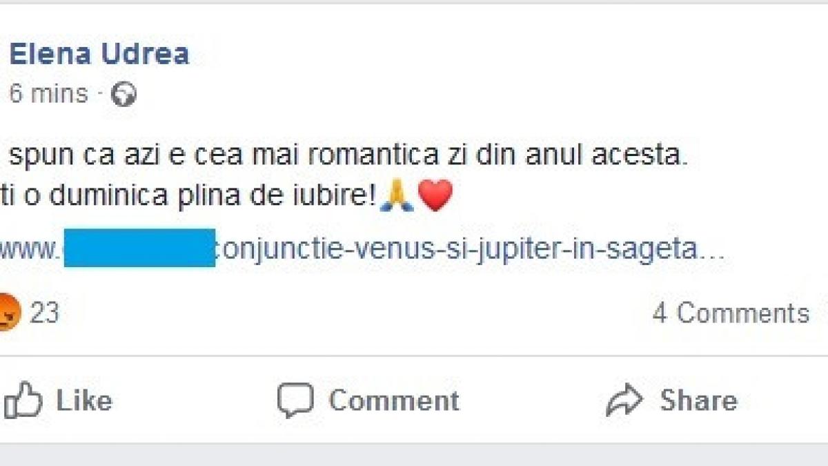 elena udrea mesaj bizar pe facebook in ziua votului