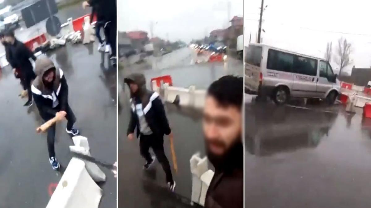 scene de groaza scandal cu macete sabii si topoare pe strazile din romania