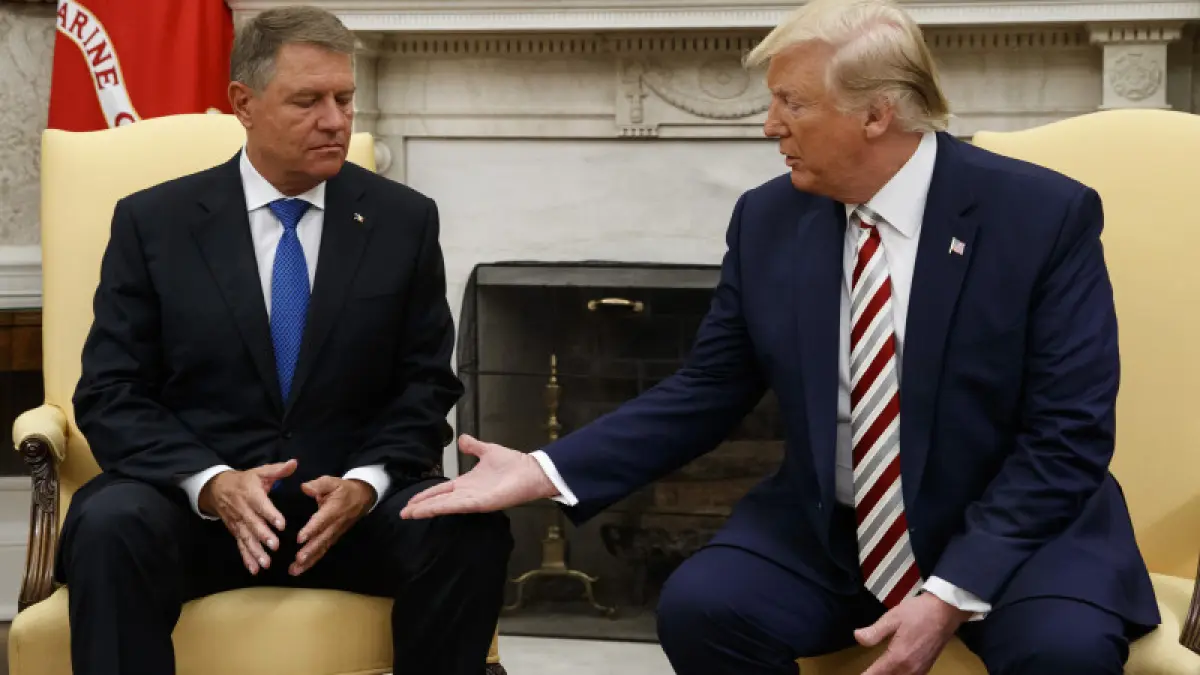 presedintele iohannis discutie cu donald trump palatul buckingham