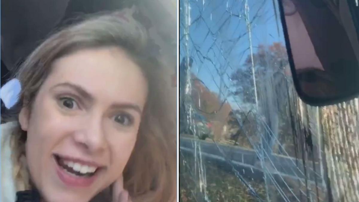 s a rasturnat cu masina de mai multe ori iar prima ei grija a fost sa faca un tiktok despre asta