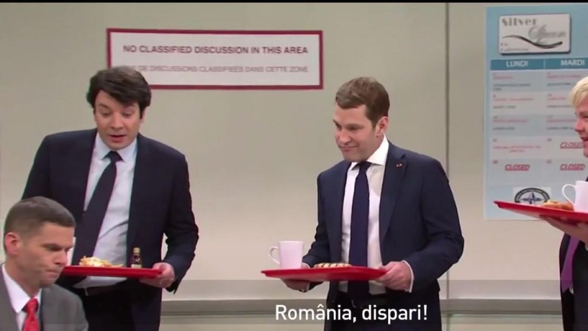romania umilita intr o parodie cu emmanuel macron