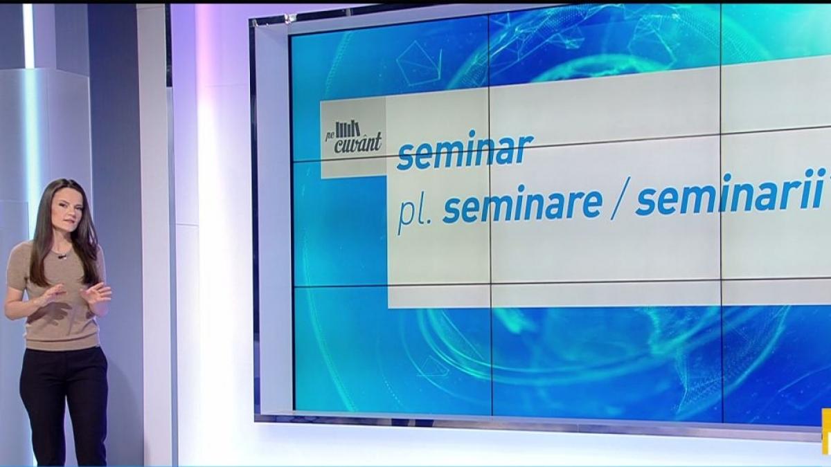 pe cuvant cu ana iorga cum se spune corect seminarii sau seminare