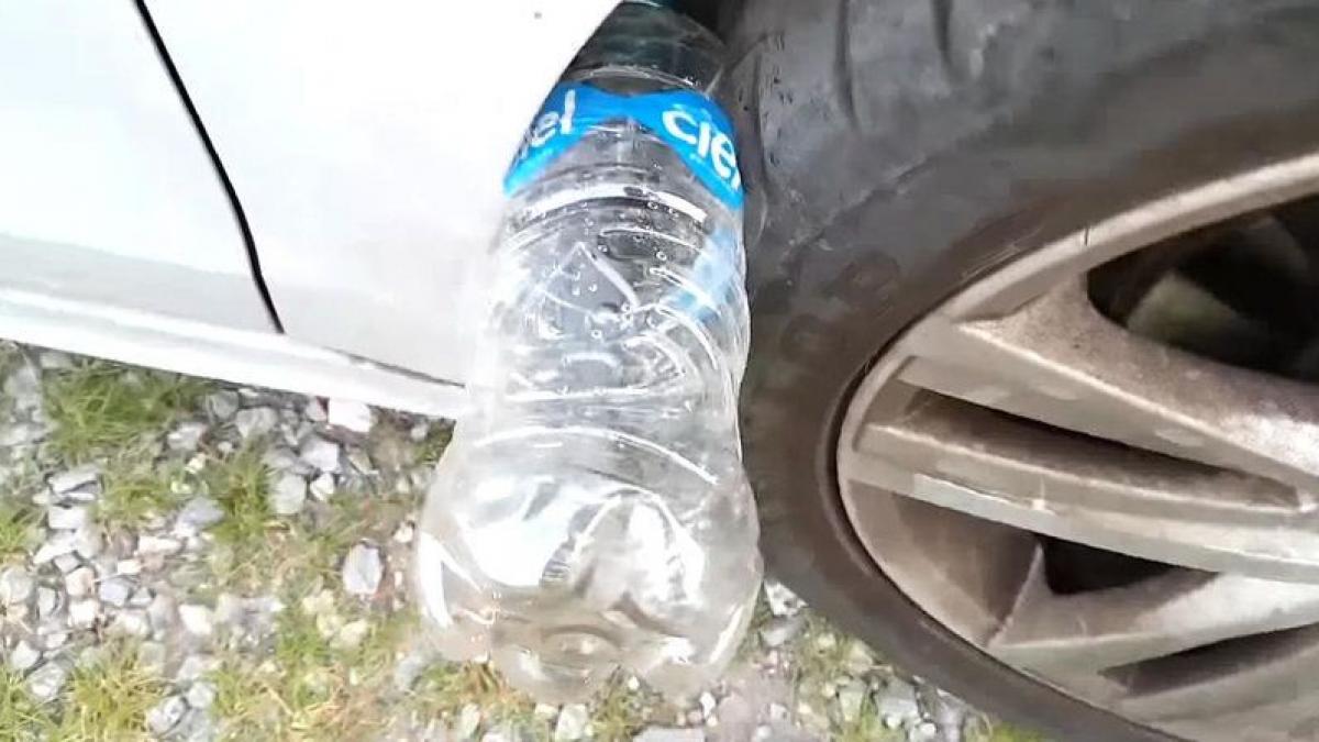 ce se intampla daca gasesti o sticla de plastic pusa la roata masinii trebuie sa faci asta de