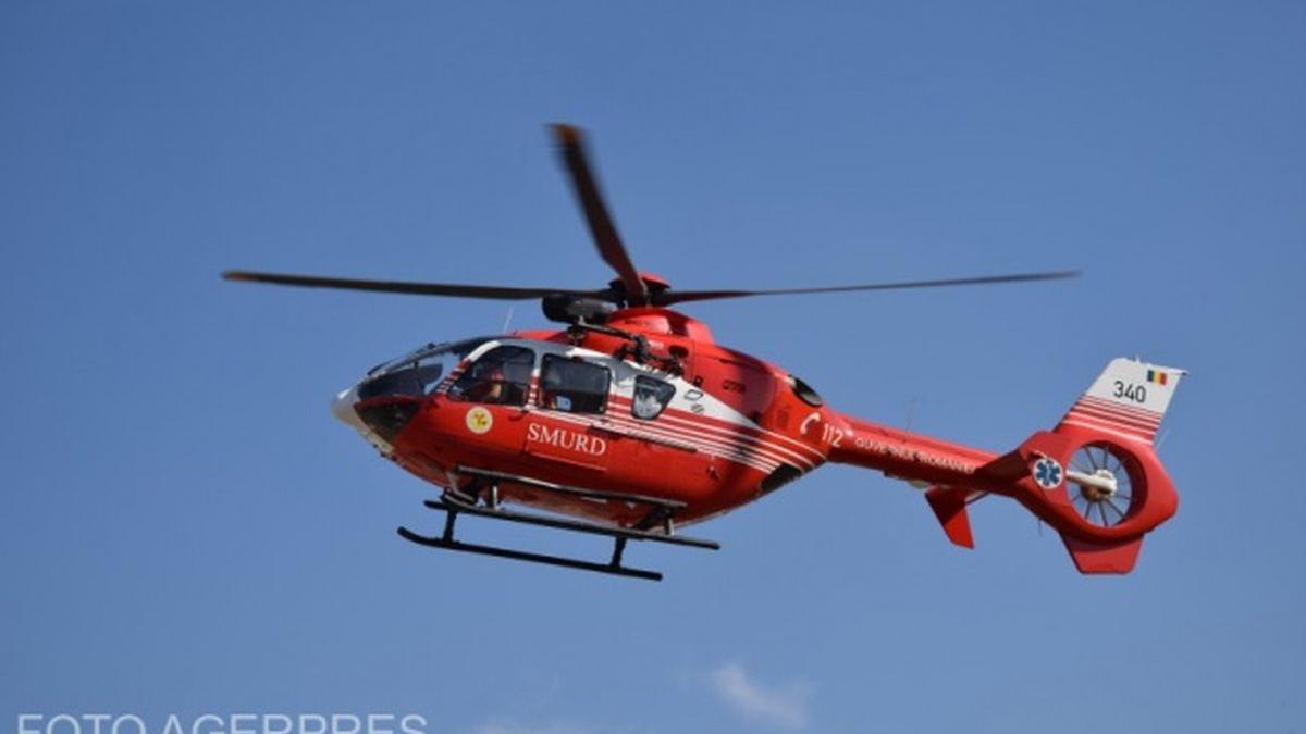 Elicopter SMURD, la un pas de tragedie din cauza unei defecțiuni tehnice. Abia predase un pacient la Cluj