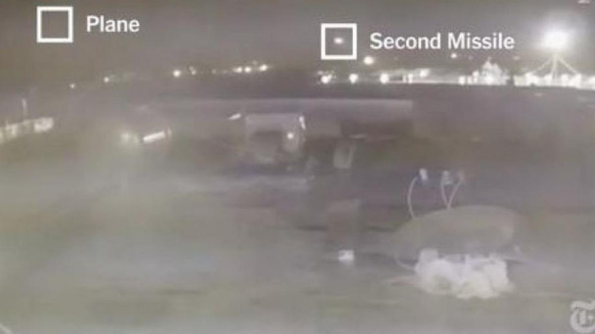 o noua filmare arata cum avionul ucrainean este lovit de rachetele iraniene video