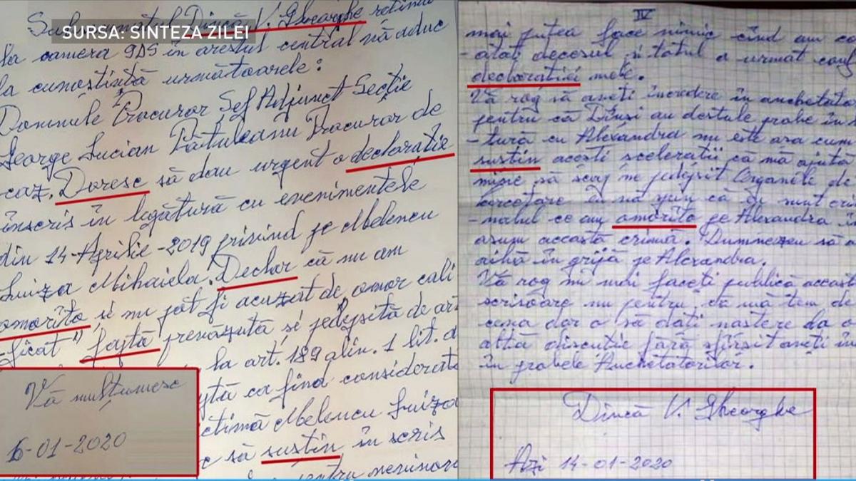 controverse uriase dupa aparitia scrisorii lui dinca catre parintii alexandrei