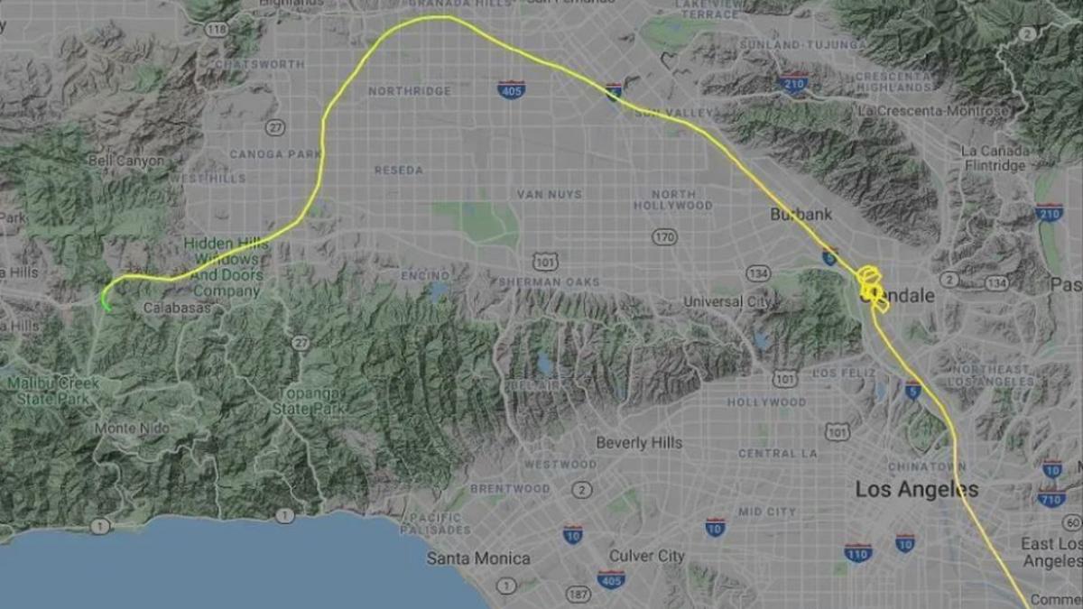 ultima discutie purtata intre turnul de control si pilotul lui kobe bryant traiectoria bizara a