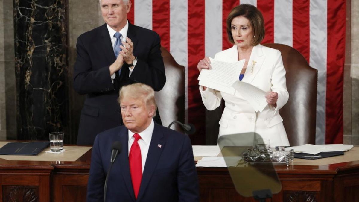 gest socant in congresul american sefa camerei reprezentantilor a rupt ostentativ discursul lui