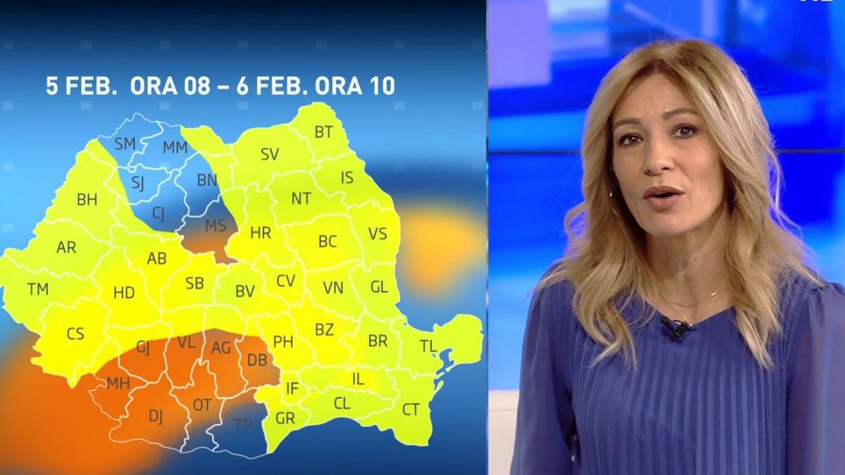 vremea se raceste brusc trei sferturi din tara se afla sub avertizare cod galben de ninsori si vant