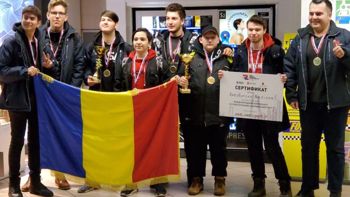 echipa nationala robotica romania medalie aur rusia