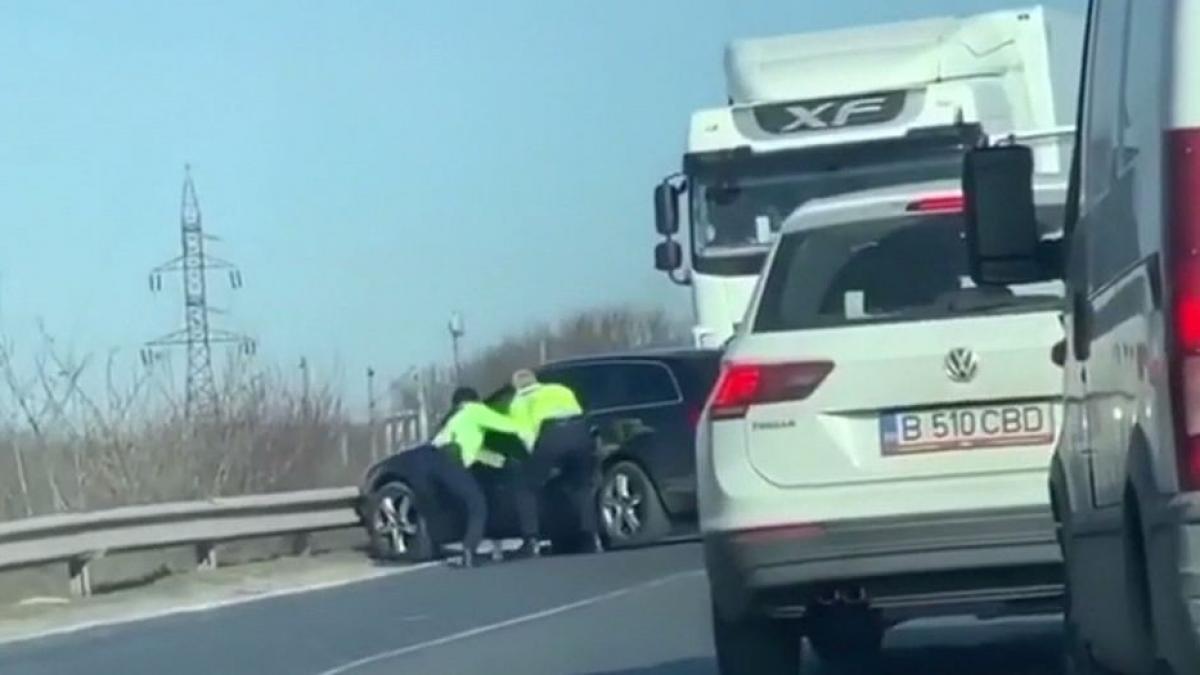 imagini socante pe autostrada soarelui sofer incatusat de politisti