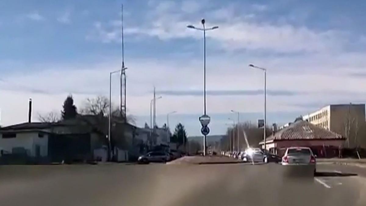 sofer din bacau la un pas de tragedie totul a fost filmat video