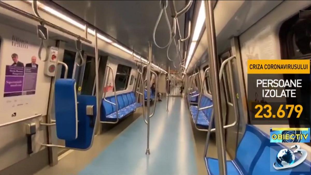 coronavirus scadere numar calatori metrou