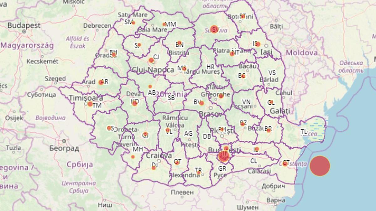 harta judete coronavirus romania