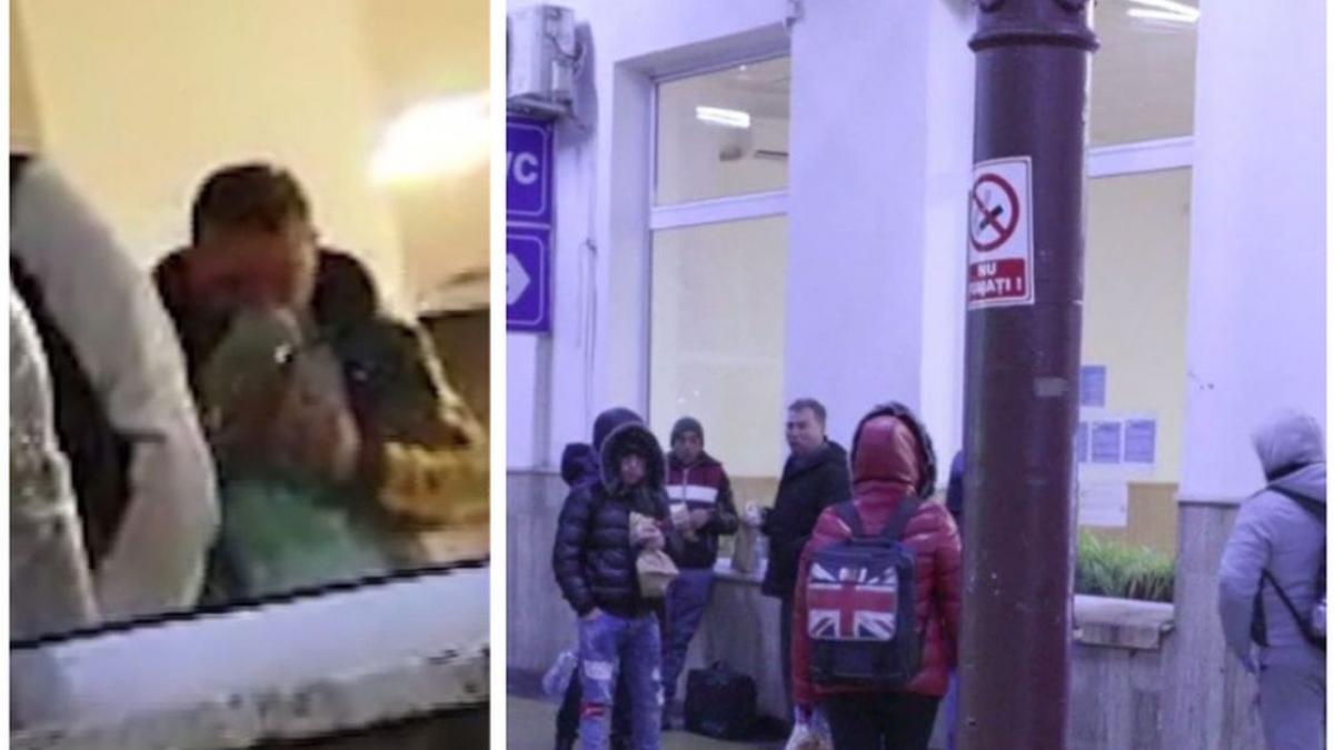 gara de nord coronavirus roman intors din londra mananca pe peron altul stranuta in sala de