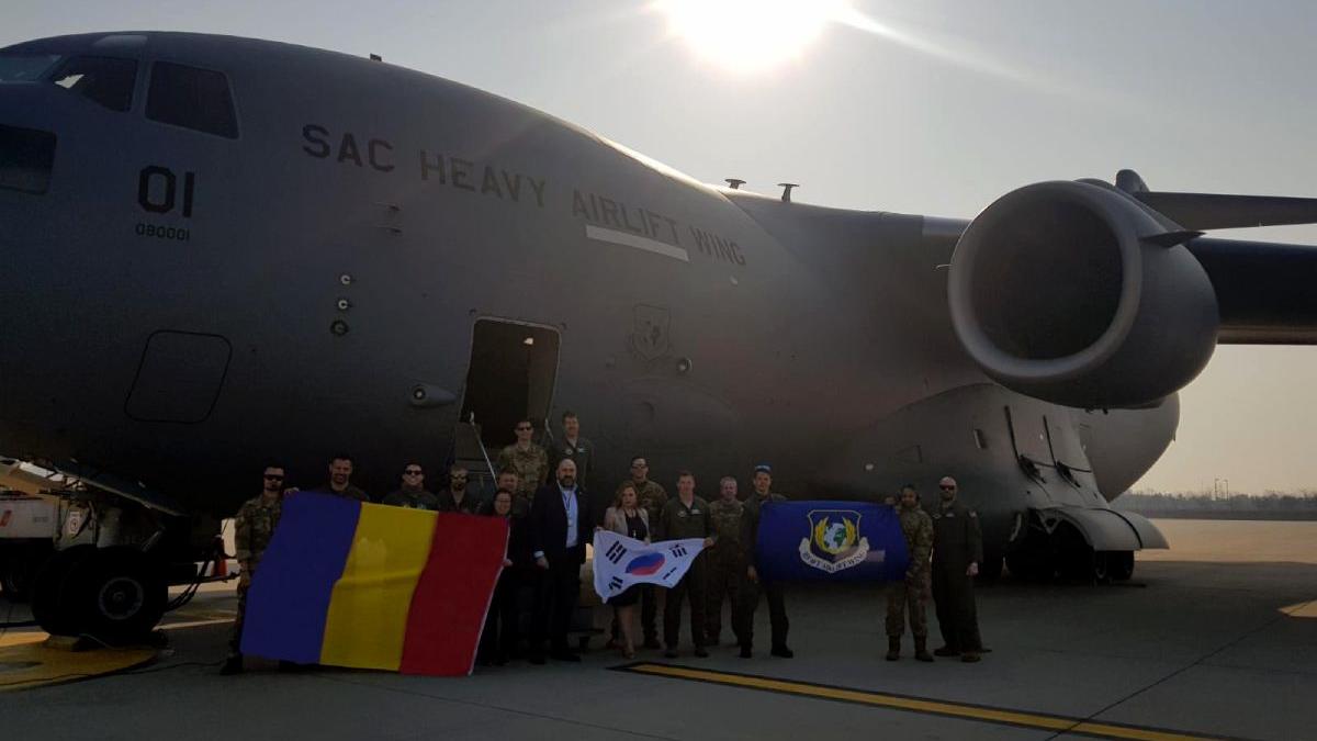 45 tone echipament medical aeroport otopeni