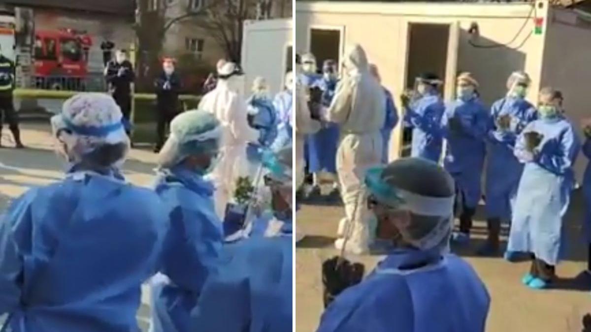 asistentele de la spitalul din sibiu au primit flori de la pompieri va asiguram de respectul si