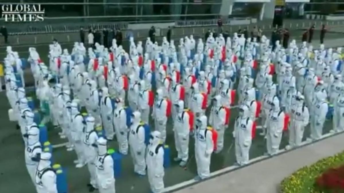 dezinfectie strazi in lume elefanti camile masini armata