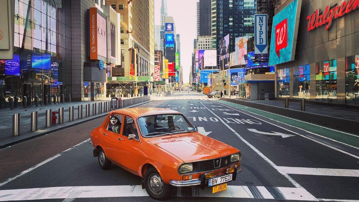 dacia 1300 din 1977 vedeta strazi pustii new york