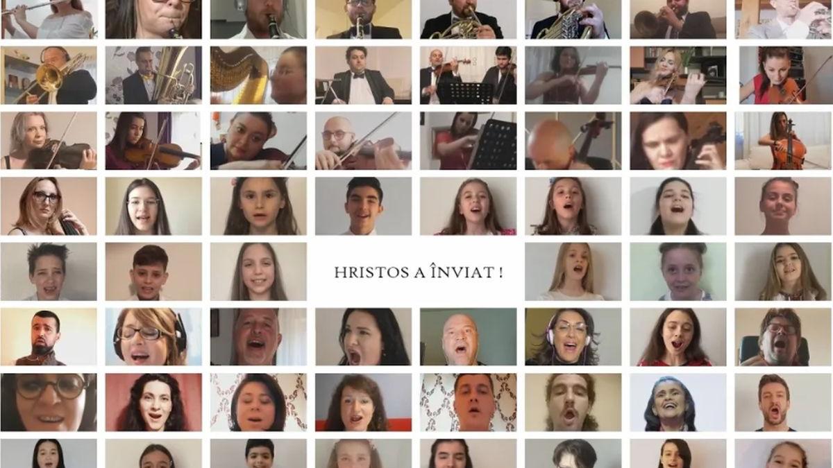moment muzical de exceptie cu ocazia sarbatorilor pascale 100 de artisti romani canta hristos a