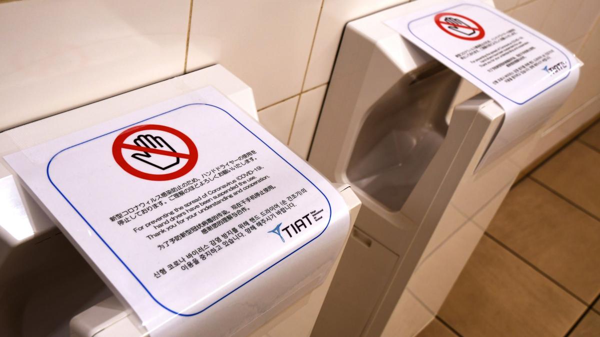 uscatoarele maini coronavirus