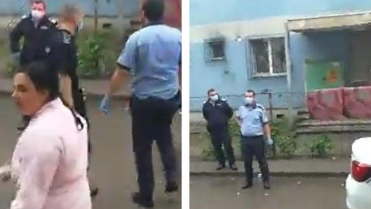 scandal in ferentari intre politisti si oamenii din zona au intervenit mai multe echipaje video