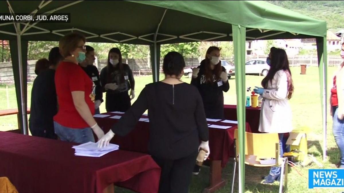 testare oameni arges covid