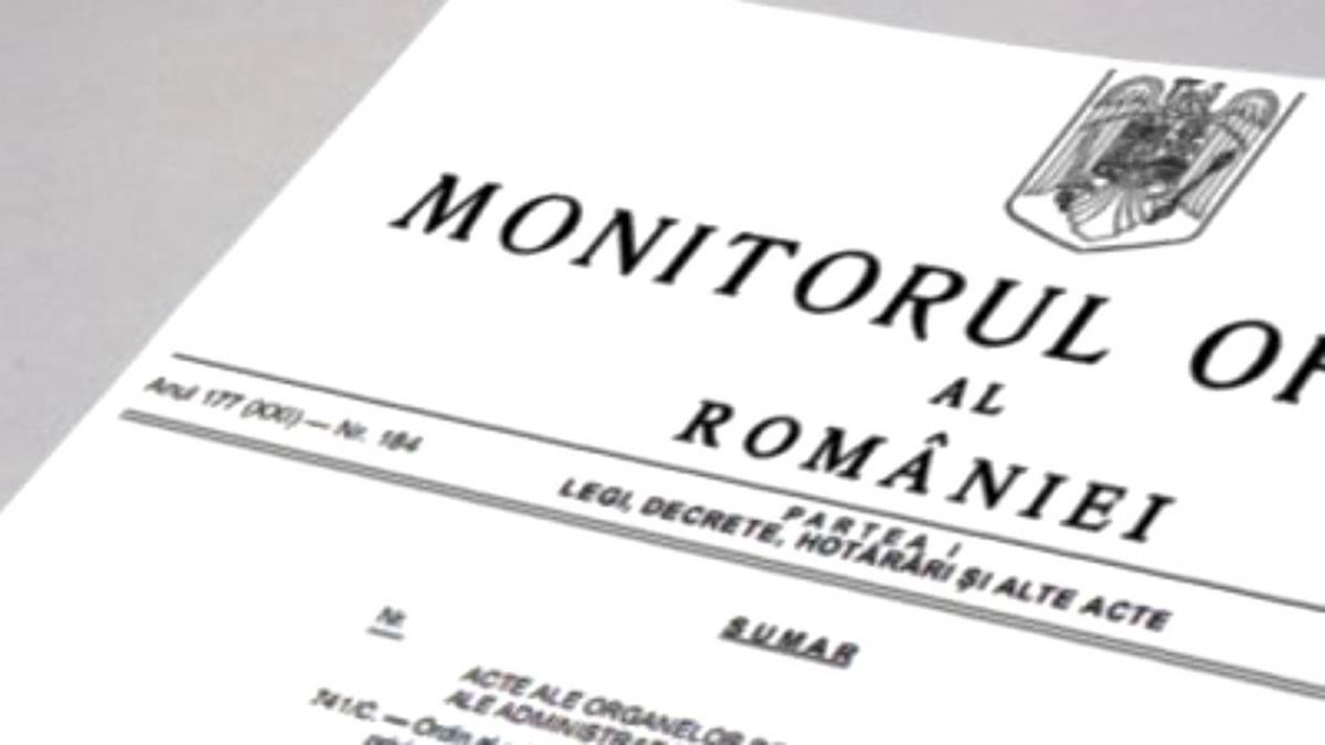 legea privind starea de alerta a fost publicata in monitorul oficial