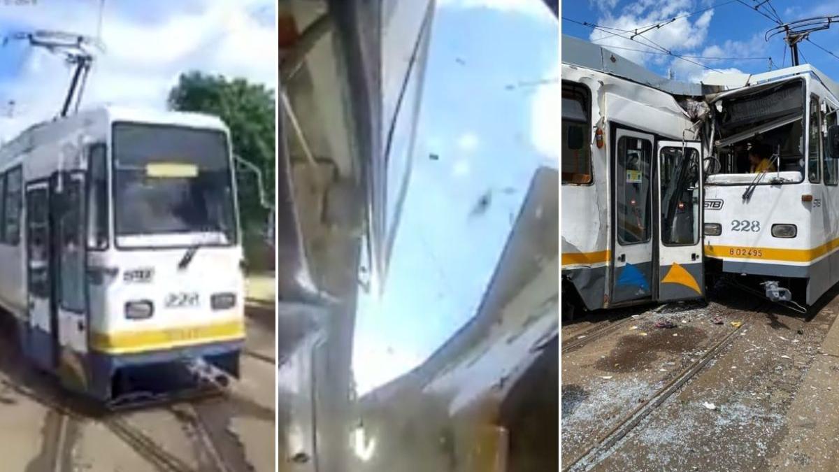 film accident tramvaie bucuresti impact camera supraveghere