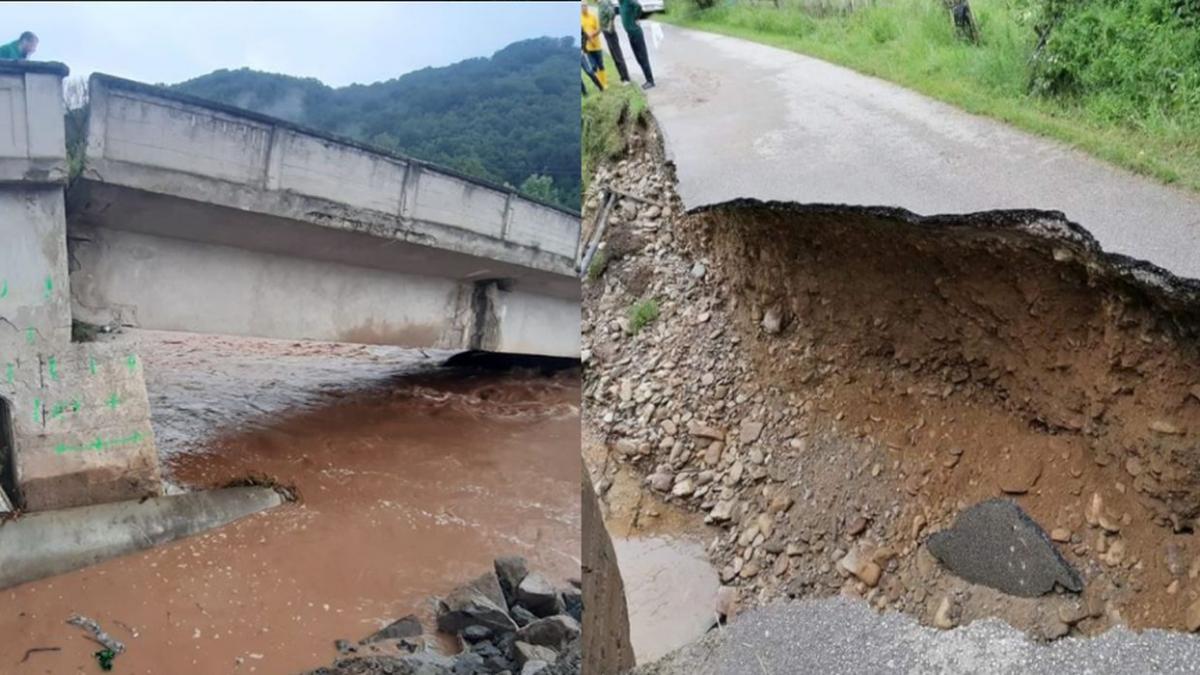 ploile torentiale si vijeliile au facut prapad in tara un drum national a fost rupt de viitura