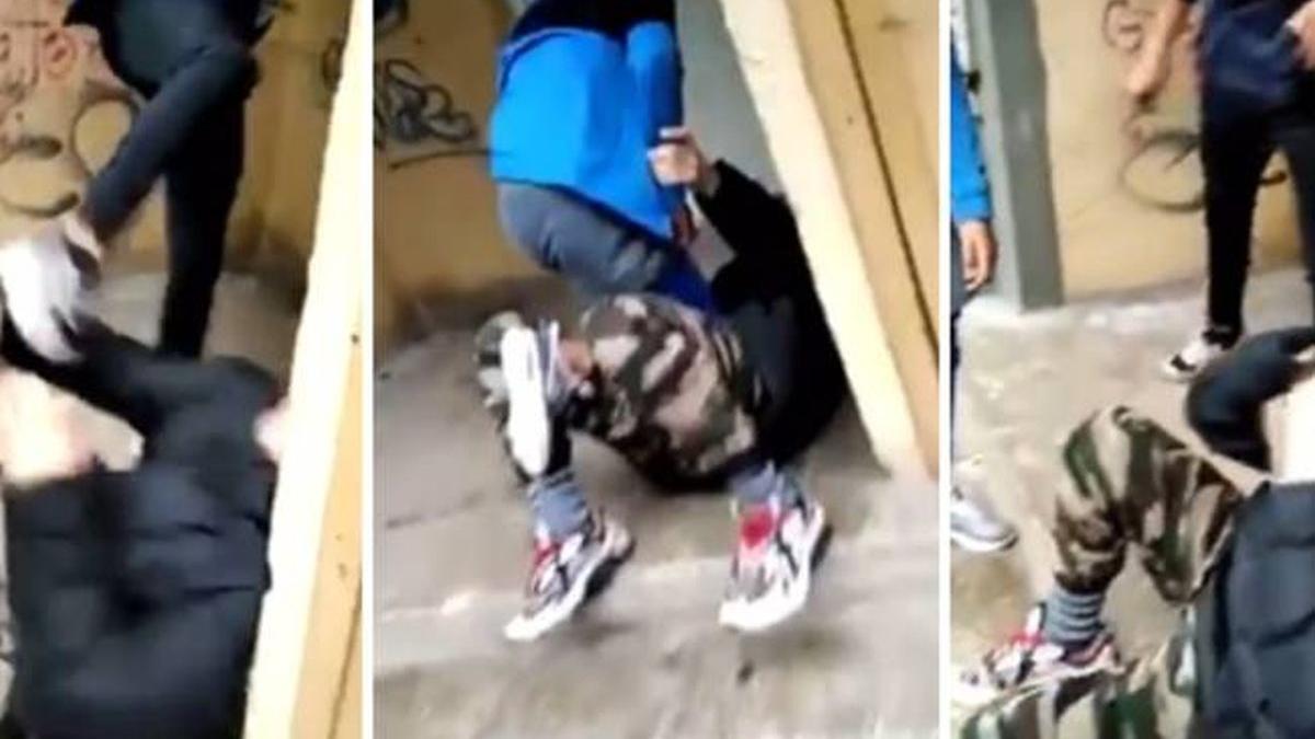 adolescent de 15 ani batut cu pumnii si picioarele pe o strada din timisoara scenele violente au