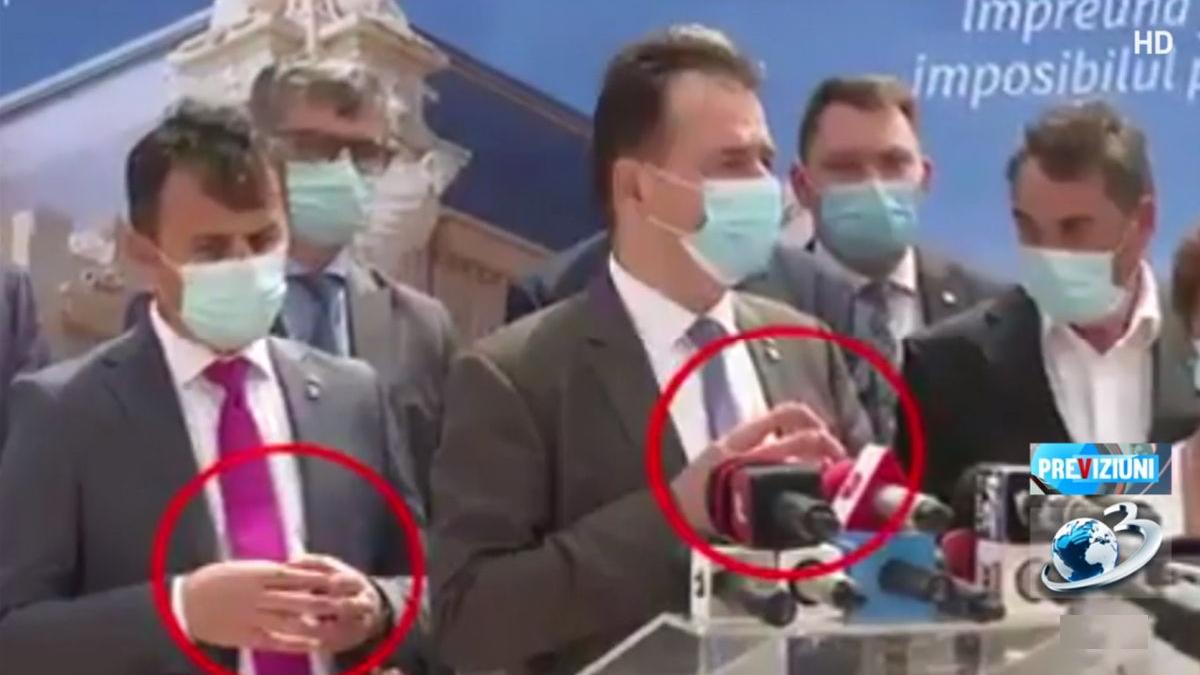 comedie pe scena politica ministrul grinda mimeaza gesturile premierului orban chiar cand e filmat