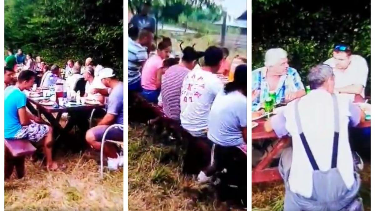 imagini incredibile in plina pandemie petrecere cu zeci de persoane organizata in cinstea primarului