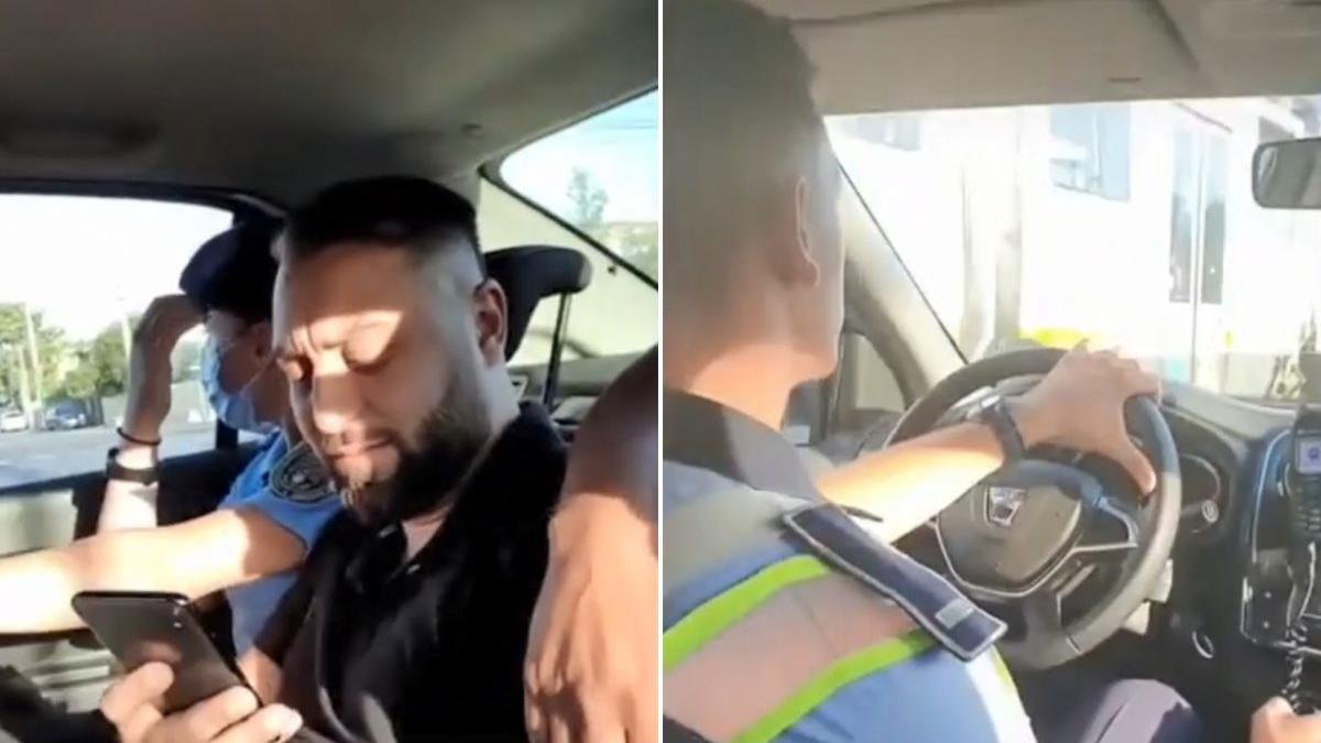politisti umiliti tiktok masina politie