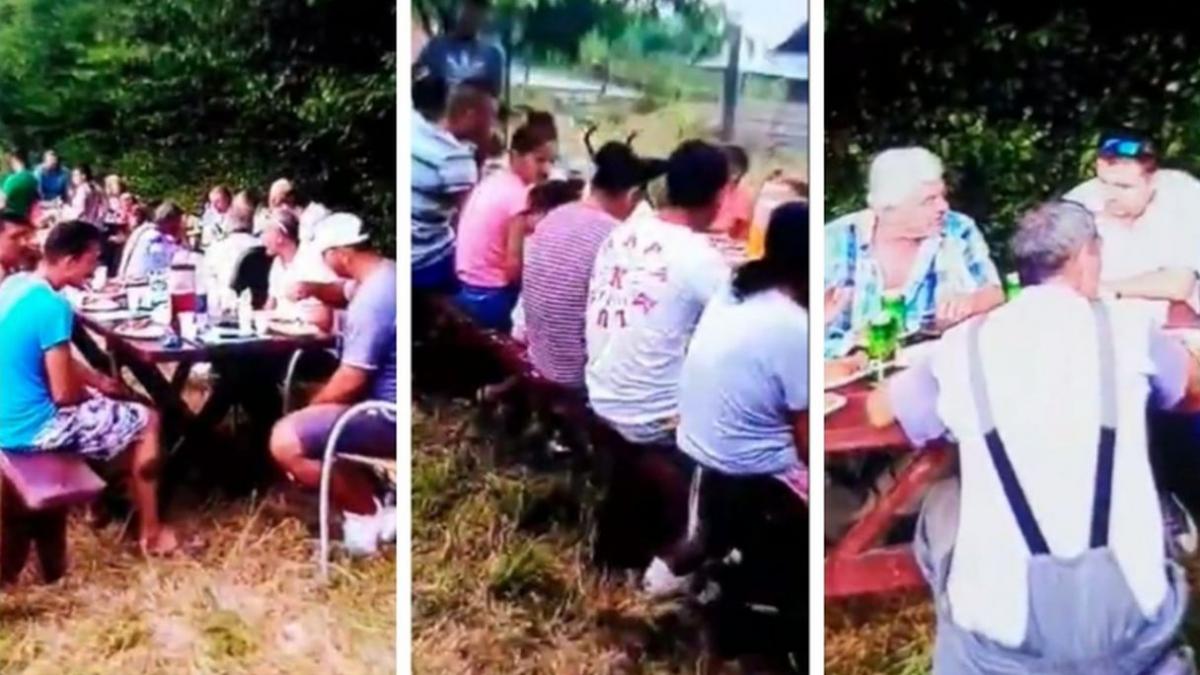 petrecere cu zeci de persoane in cinstea primarului in plina pandemie un singur om a fost amendat