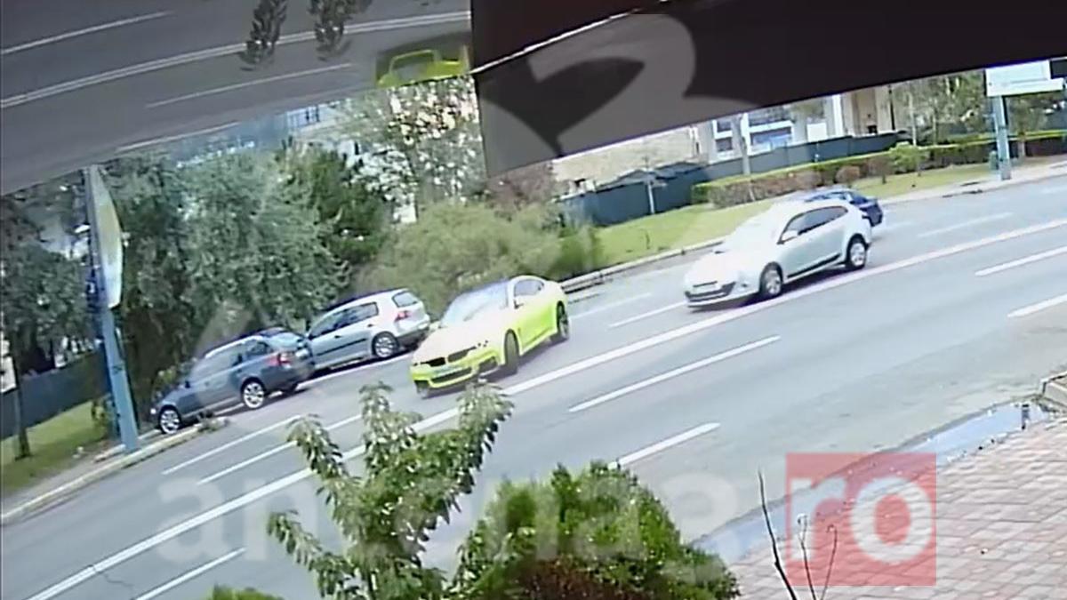 soferul unui bmw intoarce pe linie continua si provoaca un accident cu cinci masini in mamaia