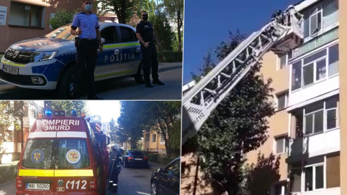 batran de 88 ani agatat in afara balconului cu capul in jos salvat in ultima clipa cum au actionat