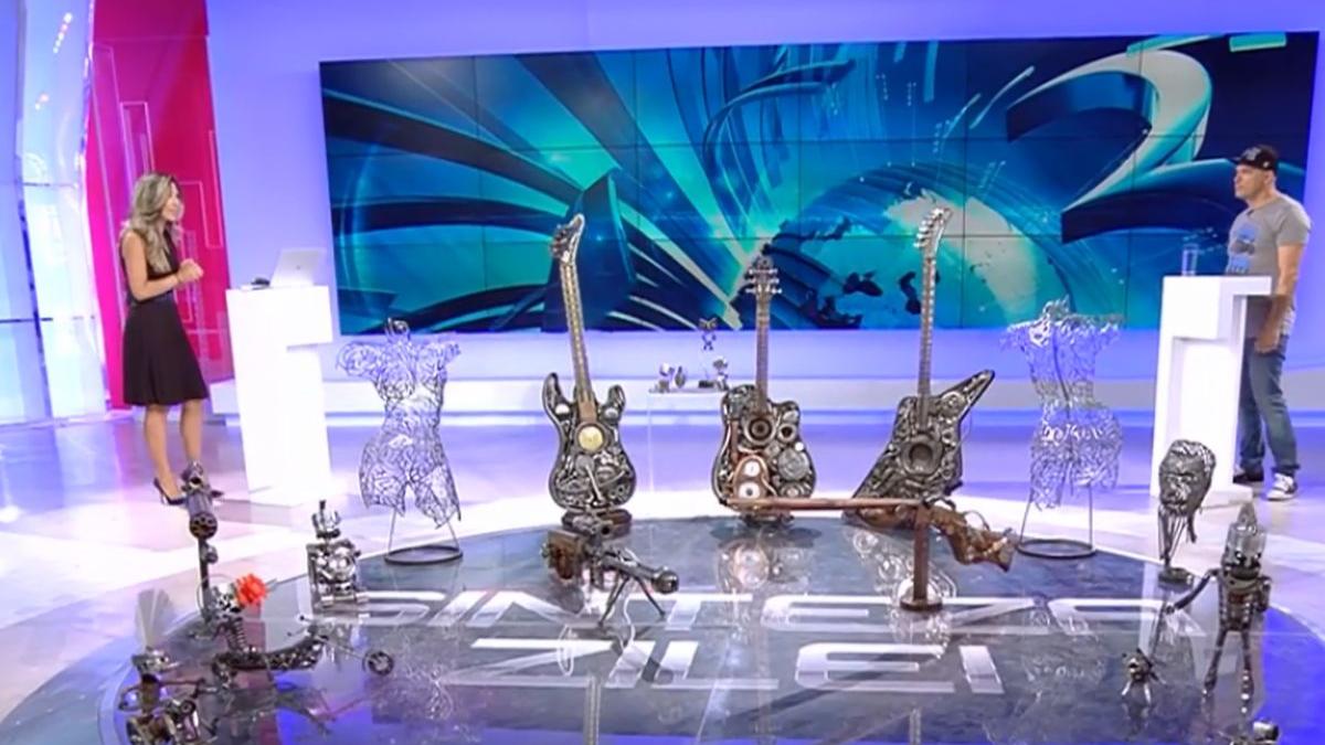 bucuresteanul gabriel dinu face lucrari de arta din fier vechi iau piesele de la un service auto